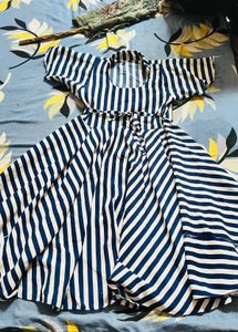Striped Flare Dress