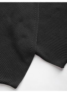 Black Turtleneck Wrap Sweater