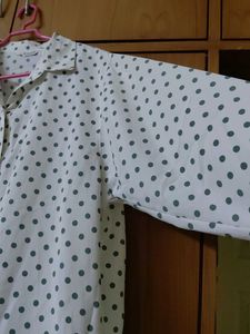 NEW polka dotted office wear shirt