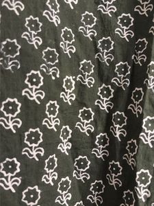 Olive Green Floral Kurta