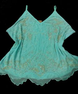 fixed price❗y2k Sparkling Chatpata beaded Top