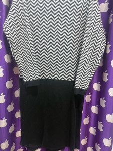 Stylish Chevron Knit Dress
