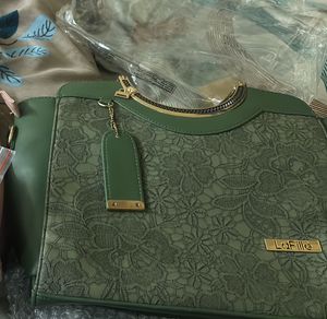 LaFille Womens Handbag Dark Green