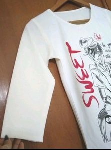 Black &amp; White Jeans Top set For Girls