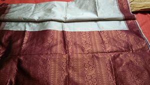 Silk Cotton With Contrast Border