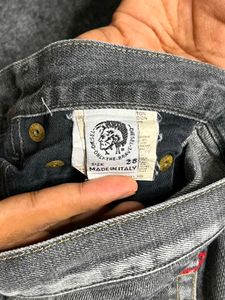 Y2k Diesel Grey Wash Flare Jeans