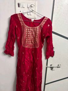 Stunning pink Silk Kurta with pant