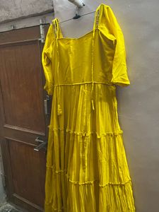 Yellow Heavy Gown