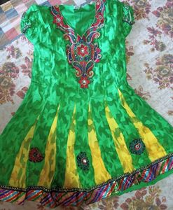 Beautiful Green Colour Dress