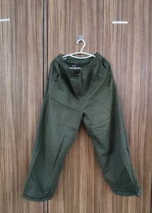 Olive Green Casual trousers