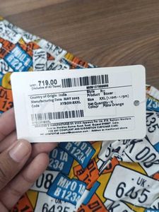 Fun License Plate Print Shorts