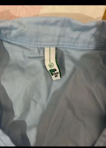 Light Blue Wrap Shirt