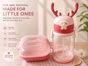 Adorable Kids Bottle & Lunch Box Set