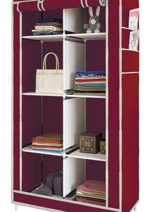Wardrobe for Clothes|2 Door Portable Clothes Rack|
