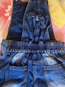 Cute Branded Denim Dungaree