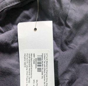 Grey Star Print V-Neck T-Shirt