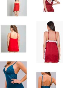 combo of 4 babydoll nighty