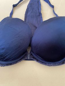 Comfortable Navy Blue Racerback Bra