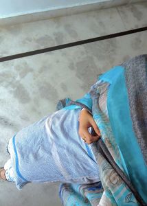 Elegant Striped Kurta trouser duppta Set