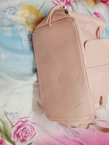 ZARA Peach Back Bag