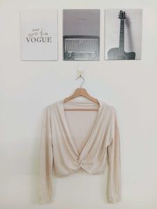 Twisted Front Cropped Top