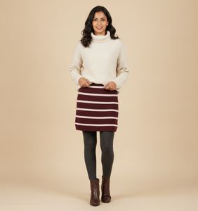 Striped winter skirt