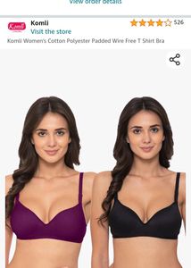 Komli Padded Wirefree T Shirt Bra | Combo Of 2.