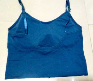 Blue Crop Top (Bra)