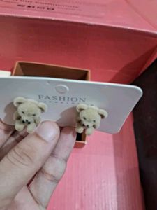 cute teddy 🐻 earrings