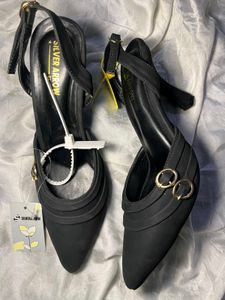 Elegant Black Slingback Heels