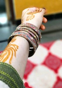 Bangles stone glitter bridal work