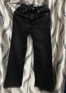 Stylish Black Wide Leg Jeans