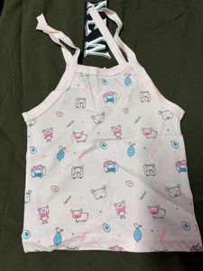 Cute Baby Pink Bear Print Top