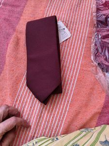 Burgundy Textured Necktie