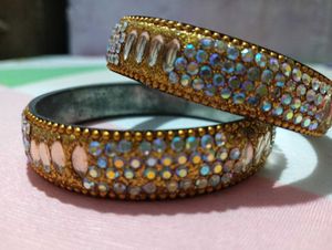 Embellished Gold Bangles😍🙂