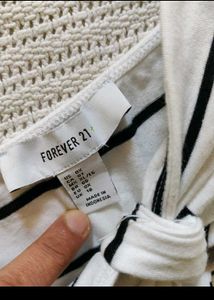 Forever21 Striped Knot Front Mini Dress
