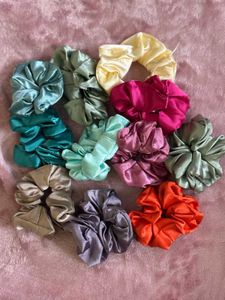 24 Colorful Scrunchie Set