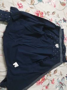 Brand New Pepe Jeans Navy Patterned Shirt