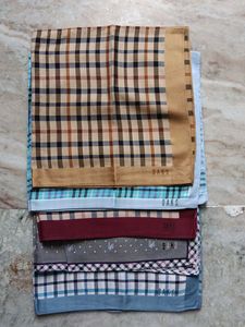 5 DAKS Pocket Square Handkerchief Set