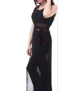 Stylish Black Sheer Long Kurta