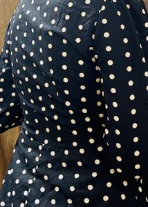 Polka Dot Short Dress with full sleeves