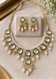 Combo of Unused Kundan Necklace Set with g