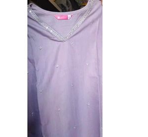 Elegant Lavender Kurti Set