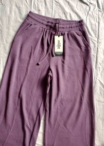 Retro Diamond Pattern Wide Leg Pants