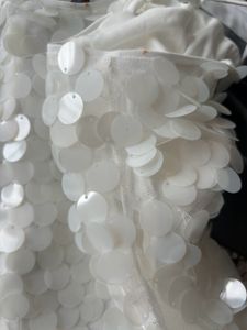 Stunning White Sequin Party Dress