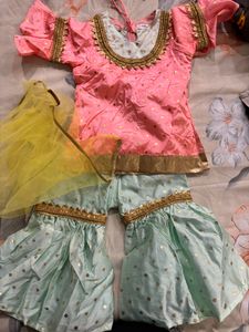 Sharara Suit For 1 Year Old Girl