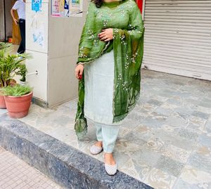 Stunning Lime Green Kurta Set