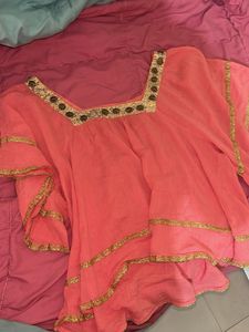 Stylish Peach Kurta Top