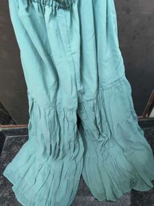 Elegant Sky Blue Sharara Suit