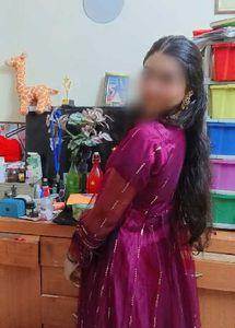 Hand stitched anarkali